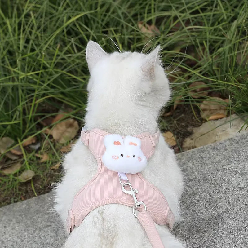 Adjustable Cat & Dog Harness with Leash Set – photo 7