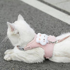 Adjustable Cat & Dog Harness with Leash Set – photo 1