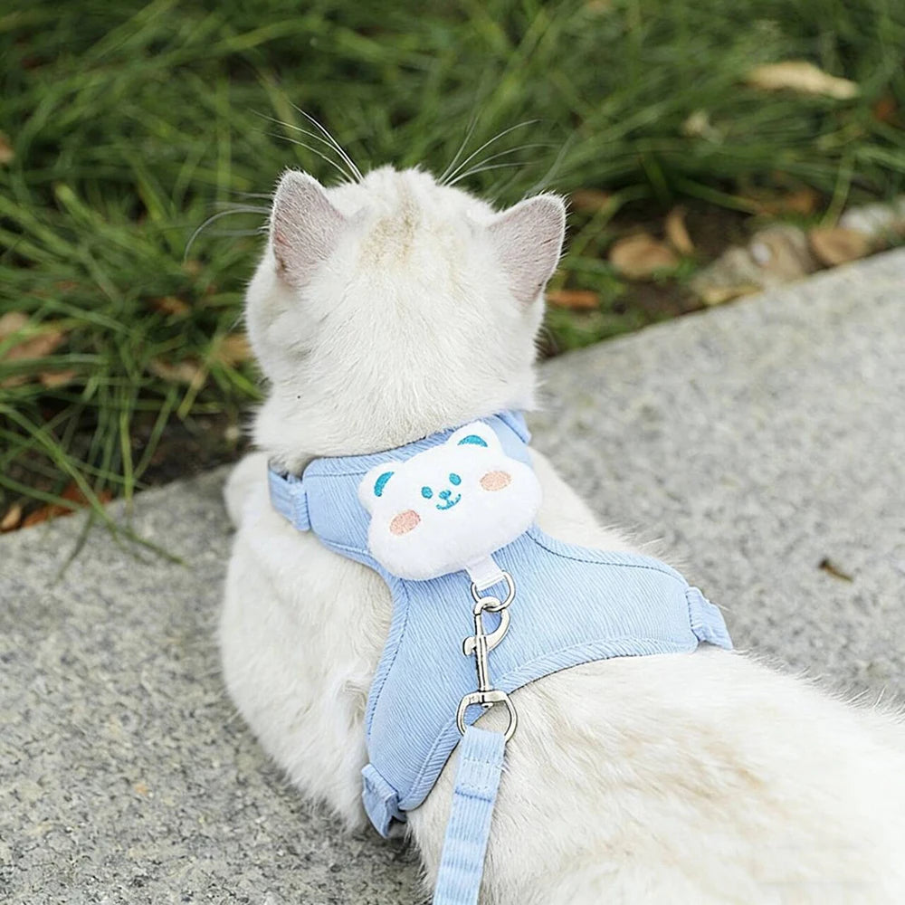 Adjustable Cat & Dog Harness with Leash Set (Style 2) – photo 7