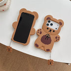 3D Cartoon Bear Silicone iPhone Case – Shockproof Cover – photo 6