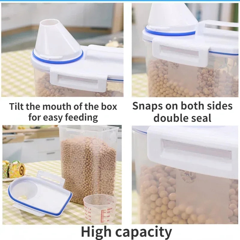 Pet Food Storage Container with Scoop – 1.5–2kg Sealed Jar – photo 2