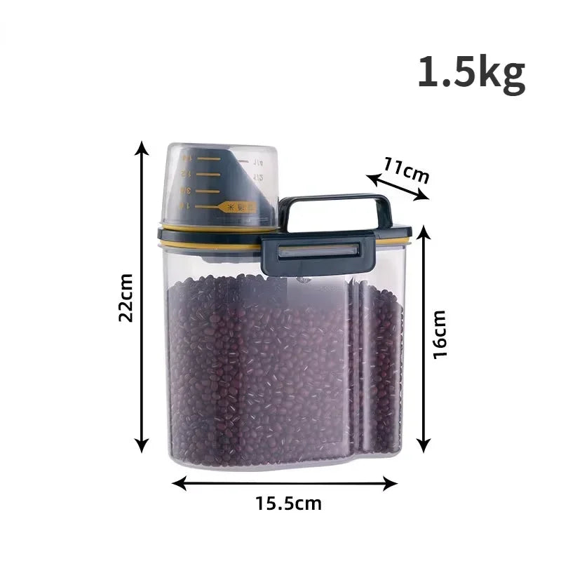 Pet Food Storage Container with Scoop – 1.5–2kg Sealed Jar – photo 11