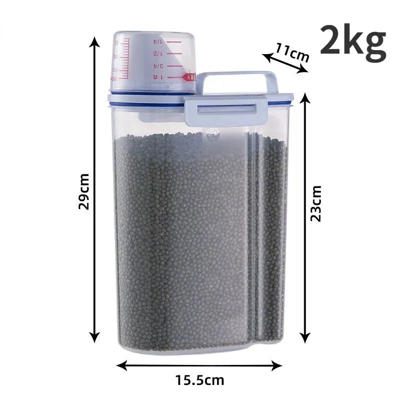 Pet Food Storage Container with Scoop – 1.5–2kg Sealed Jar – photo 9