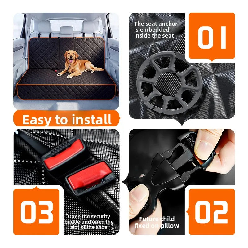 Waterproof Rear Car Seat Mat for Pets – Anti-Slip Cover – photo 4