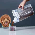 Pet Food Storage Container with Scoop – 1.5–2kg Sealed Jar – photo 4