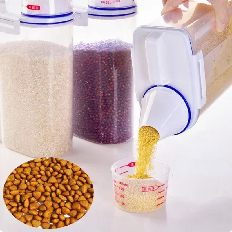Pet Food Storage Container with Scoop – 1.5–2kg Sealed Jar – photo 6