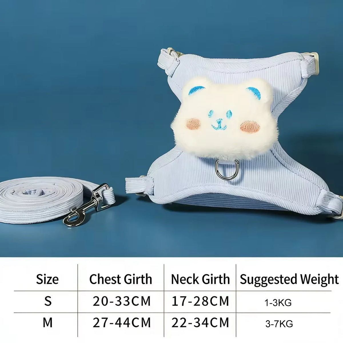 Adjustable Cat & Dog Harness with Leash Set – photo 21
